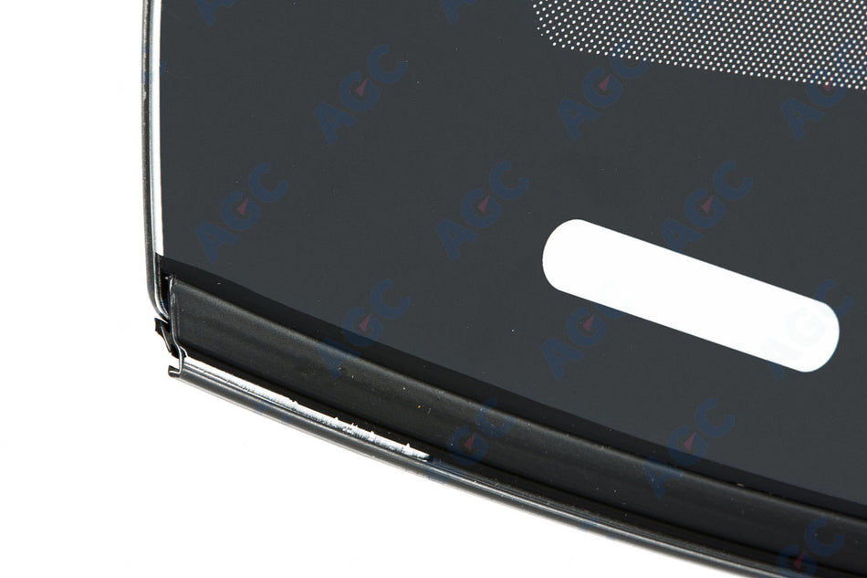 Audi Q7 (4M) (2015-), Forrude Klar coated + akustisk, Kamerabeslag (LDW/IHC/ACC osv.), Sensor (lys/regn) eller sensorbeslag, Stelnr. udskæring, Limet gummiprofil, coated, akustisk