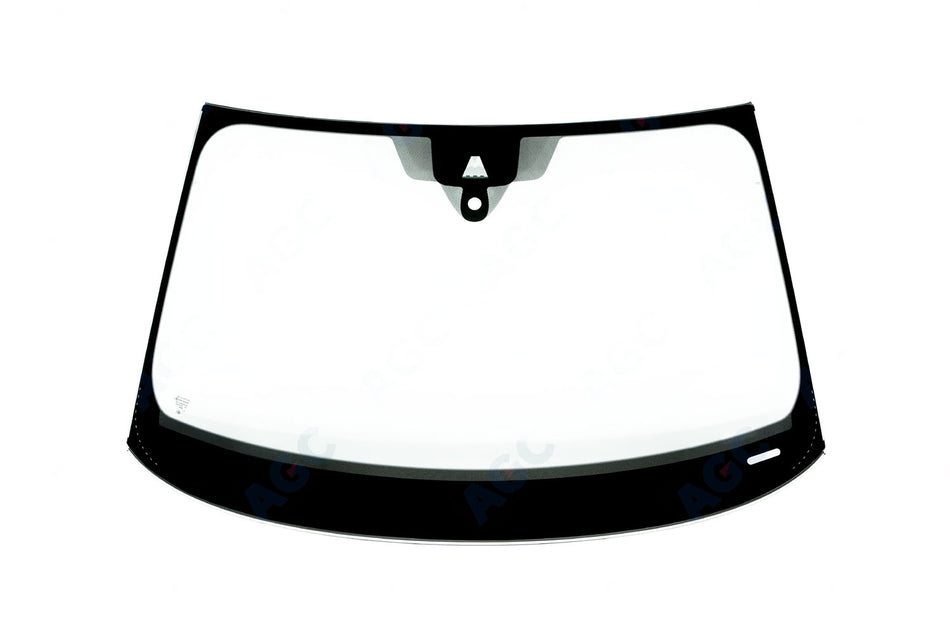 Audi Q3 (F3) (2018-), Forrude Grøn + akustisk, Kamerabeslag (LDW/IHC/ACC osv.), Sensor (lys/regn) eller sensorbeslag, Stelnr. udskæring, Limet gummiprofil, akustisk