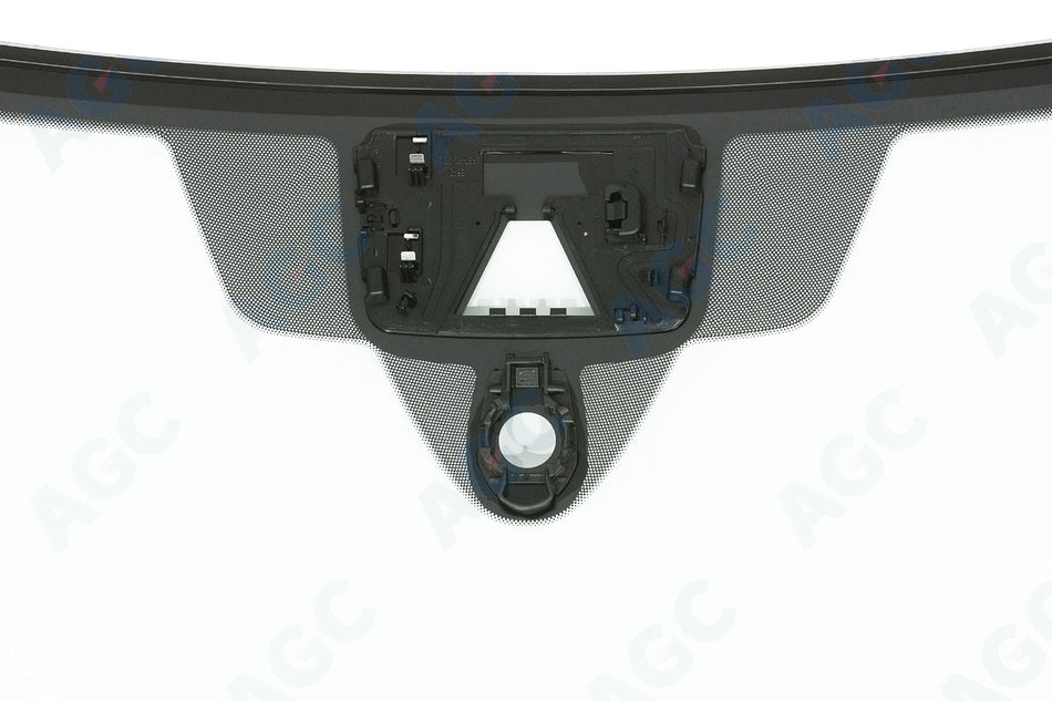 Audi Q3 (F3) (2018-), Forrude Grøn + akustisk, Kamerabeslag (LDW/IHC/ACC osv.), Sensor (lys/regn) eller sensorbeslag, Stelnr. udskæring, Limet gummiprofil, akustisk, 1L