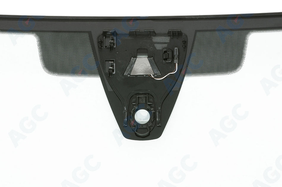 VW Transporter T5 (2003-2015), Forrude Grøn + akustisk, Kamerabeslag (LDW/IHC/ACC osv.), Sensor (lys/regn) eller sensorbeslag, Stelnr. udskæring, Limet gummiprofil, akustisk