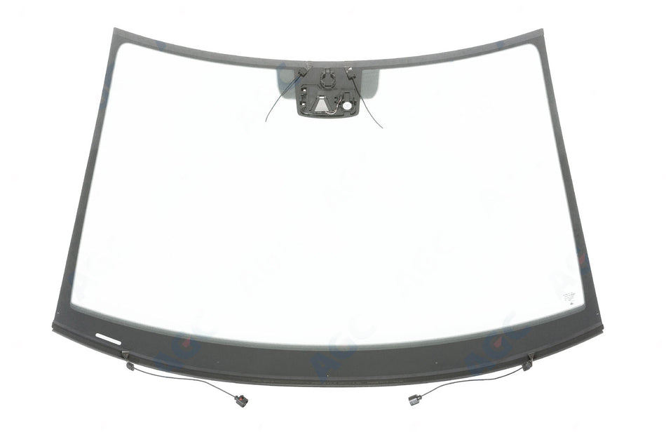 VW Transporter T7 (2021-), Forrude Grøn + akustisk, Kamerabeslag (LDW/IHC/ACC osv.), Opvarmet, Sensor (lys/regn) eller sensorbeslag, Stelnr. udskæring, Limet gummiprofil, akustisk