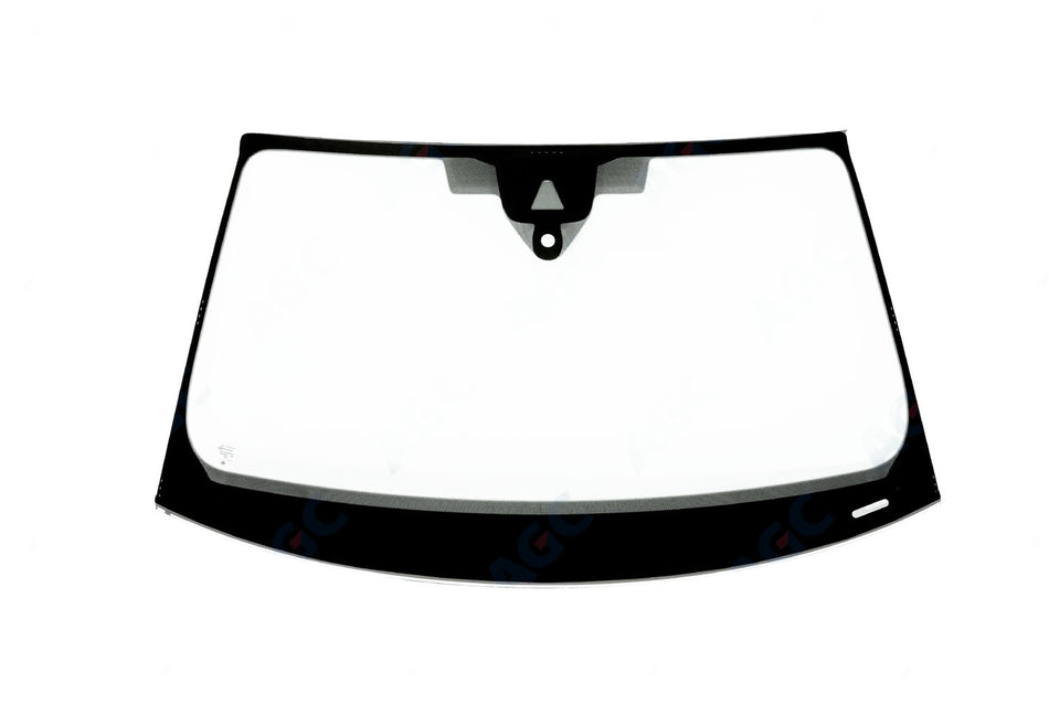 Audi Q8 (2018-), Forrude Grøn + akustisk, Kamerabeslag (LDW/IHC/ACC osv.), Sensor (lys/regn) eller sensorbeslag, Stelnr. udskæring, Limet gummiprofil, akustisk, 1B