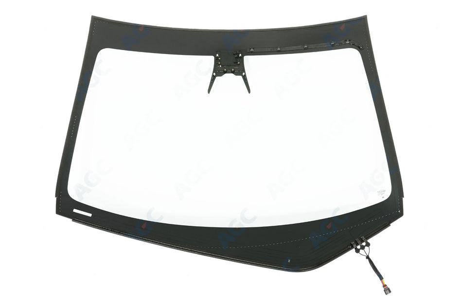 Tesla Model Y (2020-), Forrude Grøn + varmeabsorberende, Kamerabeslag (LDW/IHC/ACC osv.), Opvarmet, Night/IR (Night-vision), Sensor (lys/regn) eller sensorbeslag, Stelnr. udskæring, Limet gummiprofil, 1S